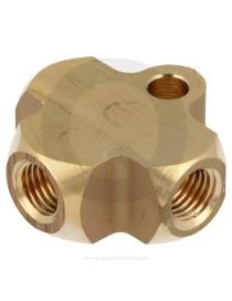 Bromsrörs T-kors Rostfritt 3x Konvex QSP